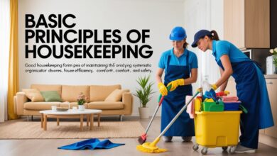 principles of housekeeping, Good housekeeping forms the foundation of maintaining a tidy, orderly, and healthy home. It goes beyond mere cleaning, encompassing the systematic organization of household chores to enhance efficiency, comfort, and safety. Effective housekeeping is crucial for creating a comfortable and functional space, whether in a home or business setting. This article delves into the basic principles of good housekeeping, emphasizing its importance and offering practical tips for implementation.