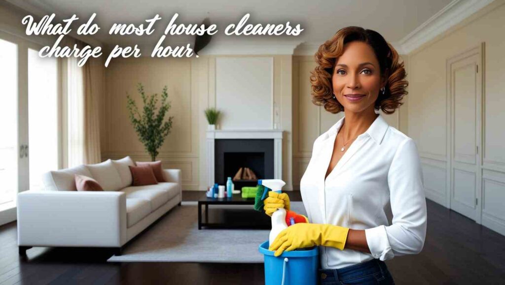 What do most house cleaners charge per hour